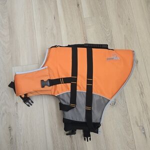 Orange and Gray Dog Life Jacket